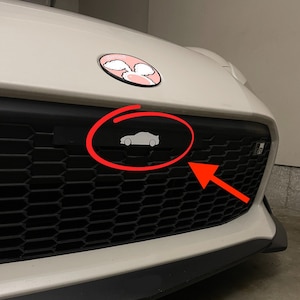 GR86 Silhouette Outline Car Shape Decal License Plate Delete Decal Sticker for 2022 2023 2024 GR86