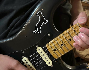 Black Cat Red Cat Guitar Decal Sticker Black Strat Decal Sticker