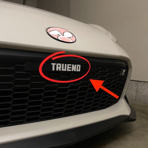 GR86 Trueno Initial D AE86 JDM Inspired Trueno Decal License Plate