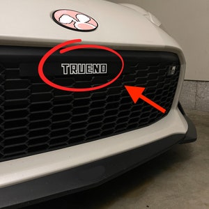 GR86 Trueno Initial D AE86 JDM Inspired Trueno Decal License Plate Delete Decal for 2022 2023 GR86 image 2