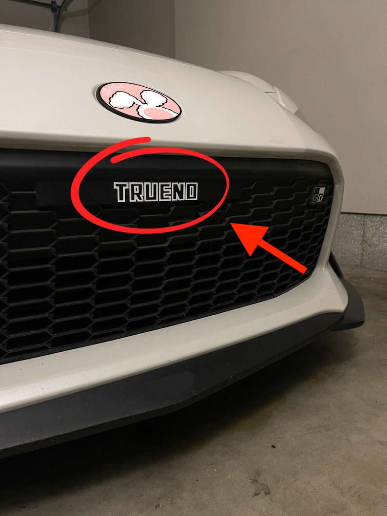 GR86 Trueno Initial D AE86 JDM Inspired Trueno Decal License Plate Delete Decal for 2022 2023 GR86 image 2