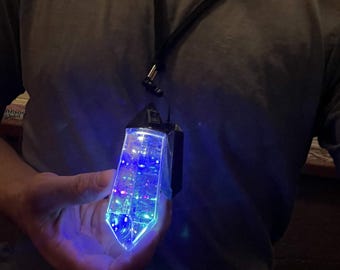 Mini Infinity Crystal Pendant - USB-C Rechargeable (prototype)