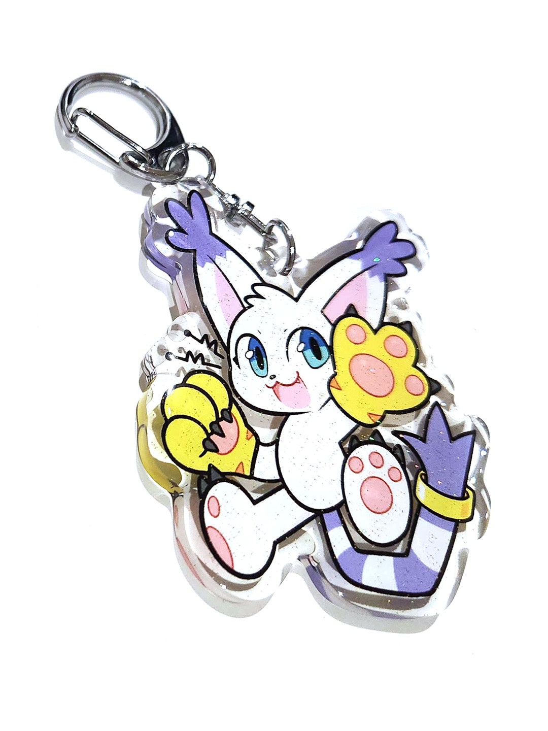 Grottemon Keychain Gatomon Keychain - Etsy