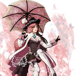 Stampa Fan Art - Neo da RWBY, stile Genshin Impact