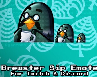 Brewster Sip Twitch/Discord Emote