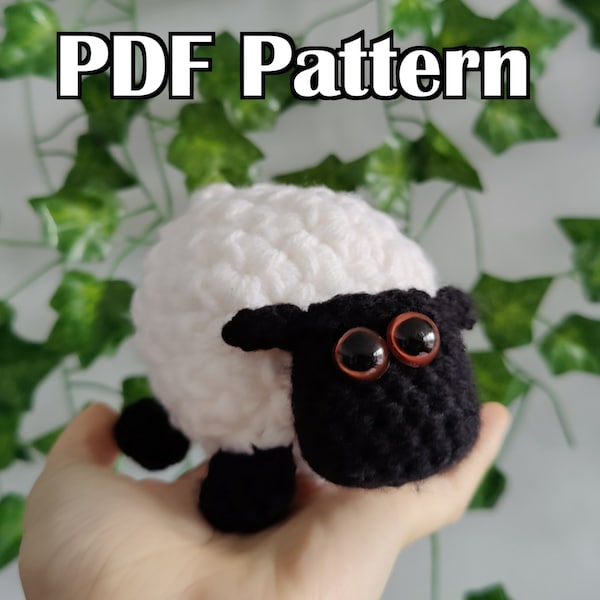 Fat Lil' Sheep PDF Häkelanleitung | Süßes Amigurumi Tier Plüschtier Weihnachts- oder Geburtstagsgeschenk für Babys & Kinder | Shaun das Schaf Inspiriert