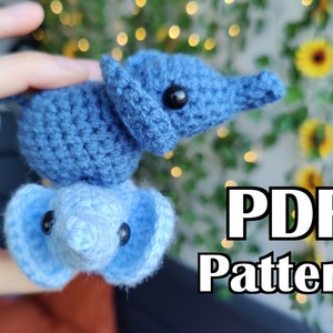 Little Elephant PDF Crochet Pattern | Cute Gift for Baby, Children, and Teens | Maybe even a cute paperweight