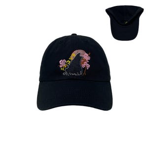Godzilla Pink Japan Sakura Kirschblüte Blumen Tokyo Blood Moon Dad Hat