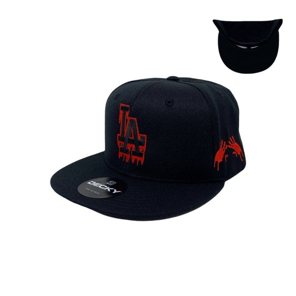 Black And Red La Hat