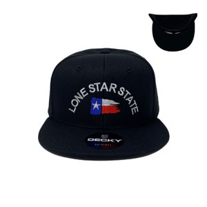 Lone Star State Snapback Hat All Black