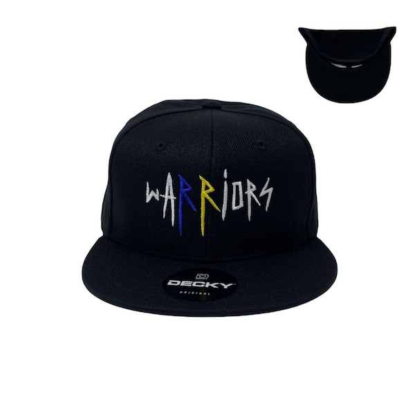 Warriors Snapback Hat All Black