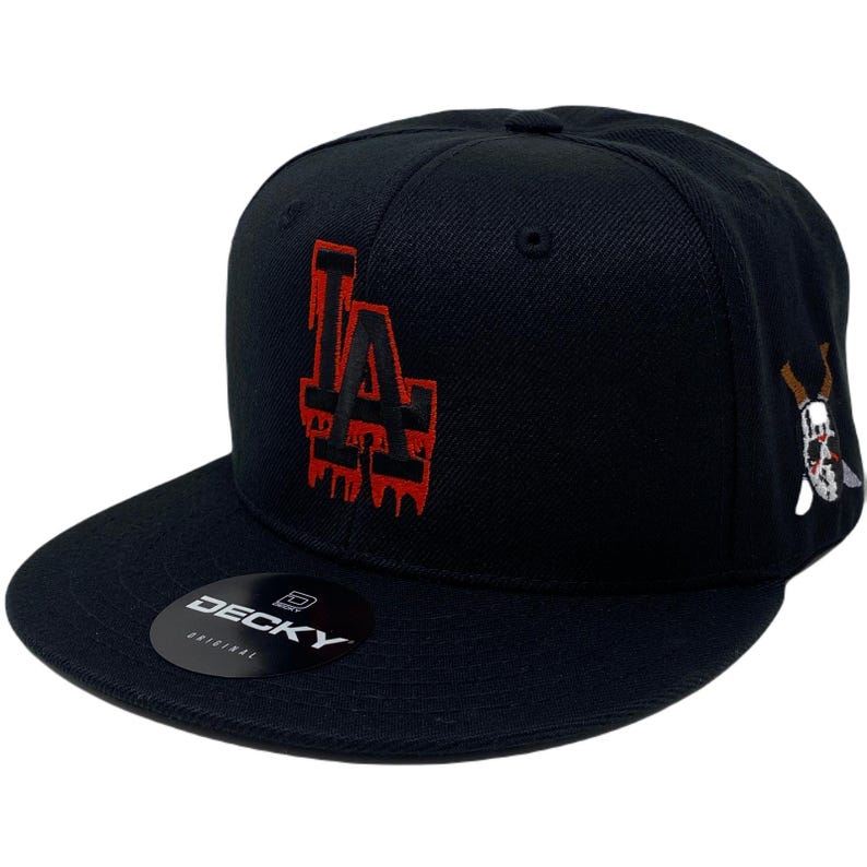 Los Angeles LA Halloween Blood Drip Red (mask) Snapback Hat - Etsy