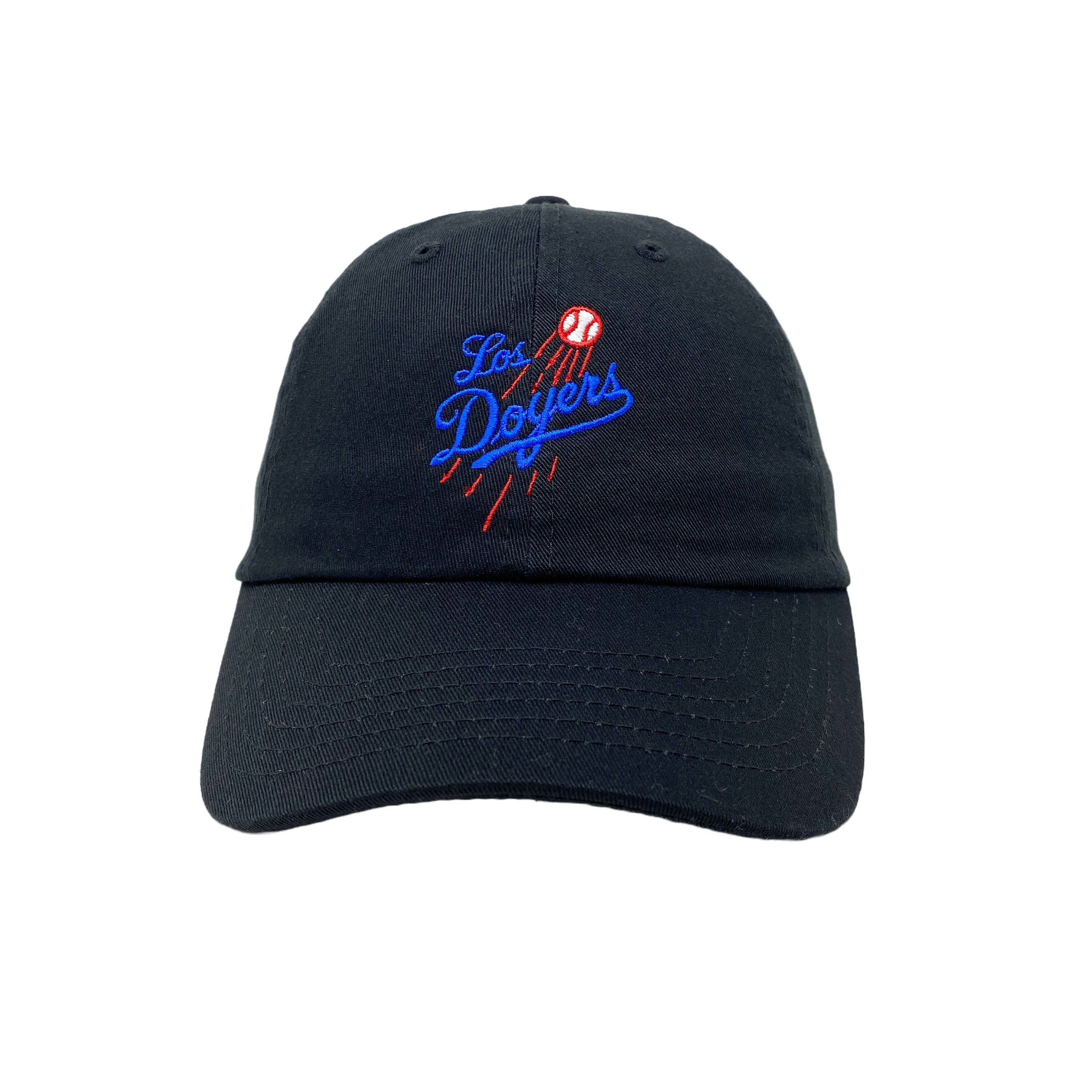 Los Doyers Blue Red Ball Slouch Dad Hat 