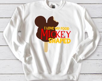 Mickey Ice Cream Bar Sweatshirt and T-shirt Disney Snacks Vacation Sweater and Shirt