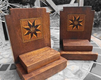 Art Deco style bookends - pair
