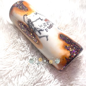 Tis The Season To Be Spooky Halloween Glitter Tumbler