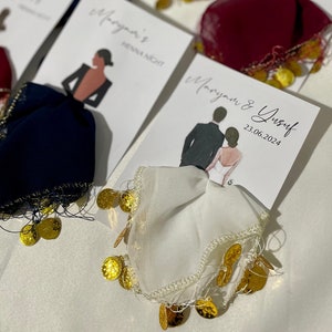 Halay Mendili di lusso personalizzato, fazzoletto halay con design di carte, fazzoletto all'henné, accessorio all'henné, creazioni personalizzate, sciarpa