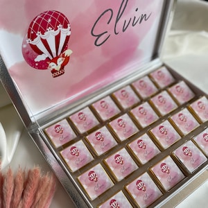 Personalized Chocolate Box: Baby Shower, Birthday Party Favors