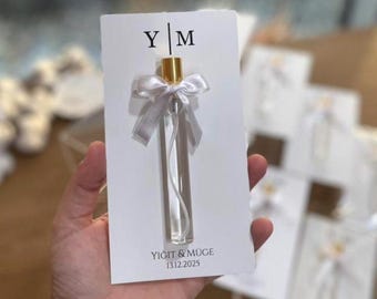 Personalized Perfume Party Favors, Custom Wedding & Bridal Shower Gifts, 10ml Guest Perfume Bottles