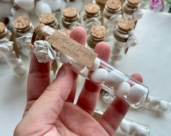 Personalized Candy Tube Favors: Wedding, Shower, Engagement Gift