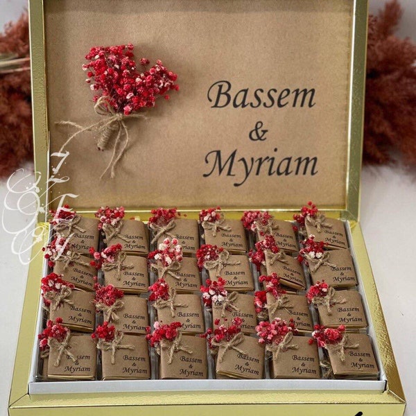 Personalized Chocolate Boxes For Your Mothers, Wedding Chocolate, Mom Gifts, Engagement Chocolate, Wedding Favors, Mama Gift, Grandma Gifts