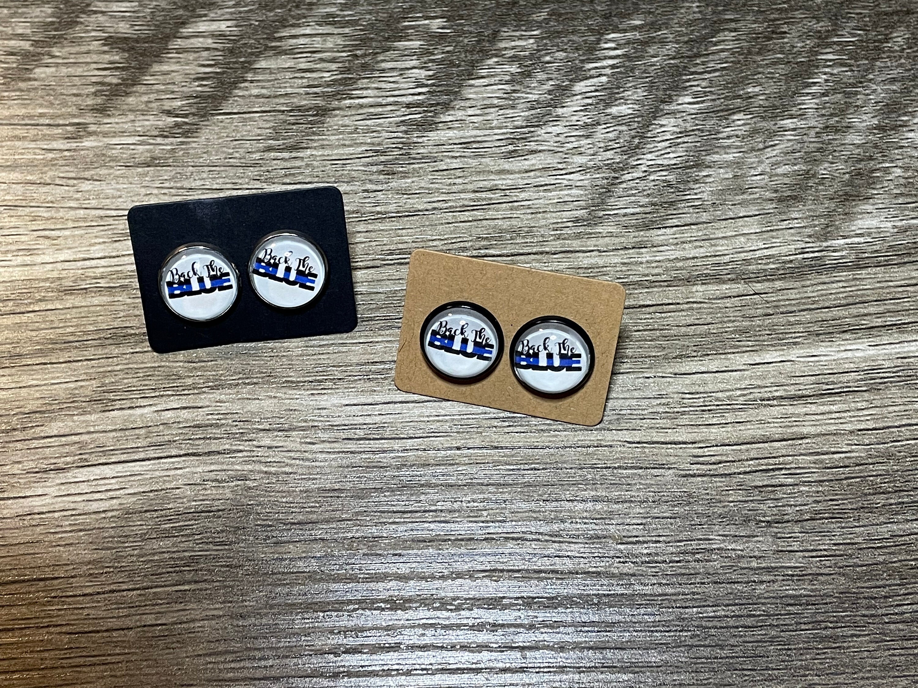 12mm Back the Blue cabochon | Etsy