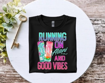 Alani energy drink good vibes graphic tee