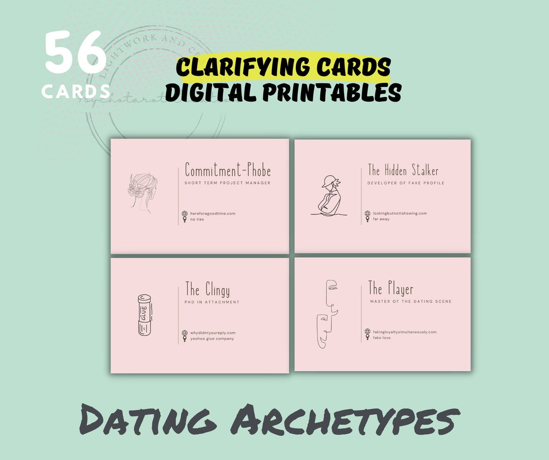 Dating Personality Types Relationship Archetype Name Card Oracles Your ...