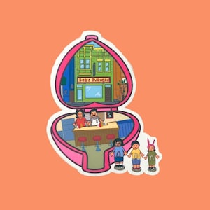 Bobs Burger Polly Pocket Sticker | Waterproof sticker | Vinyl Sticker | Orignal Art Sticker