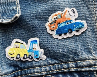 Coches Plancha en Parches / Parches Infantiles / Mater y Doc Hudson / Luigi y Guido / Coches Personajes / Easy Iron en Parches Bordados / Ropa