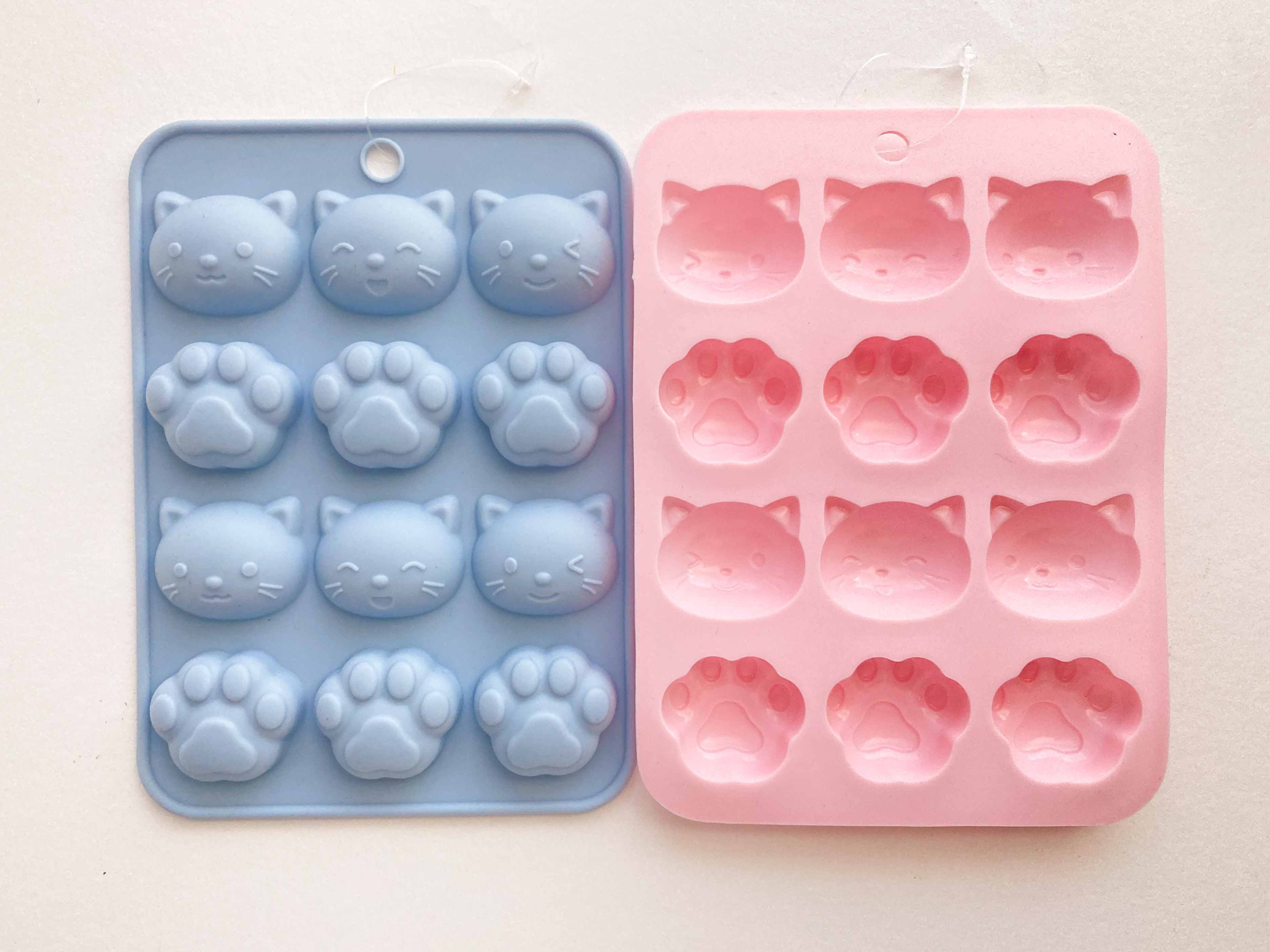24 Cavities Cute Cat Claw Ice Cube Silicone Mold With Lid Popsicle  Chocolate Tray Biscuit Mold Cheese Gift Kitchen Accessories - AliExpress