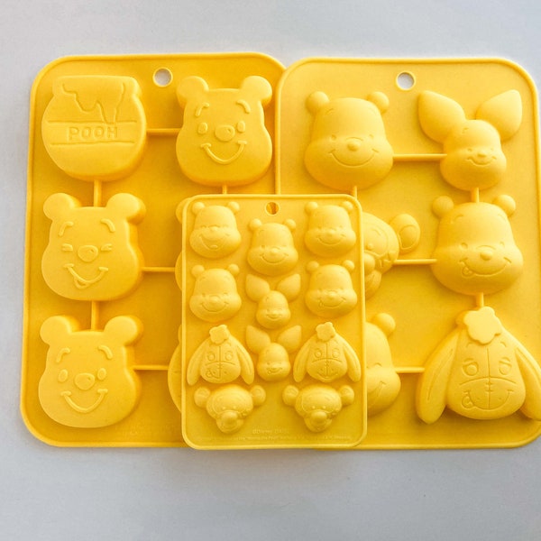 Winnie the Pooh Baking Silicone Mold | Disney Character Chocolate Mold | Piglet and Eeyore | Cute Disney Soap | Jello Mold | Disney Baking