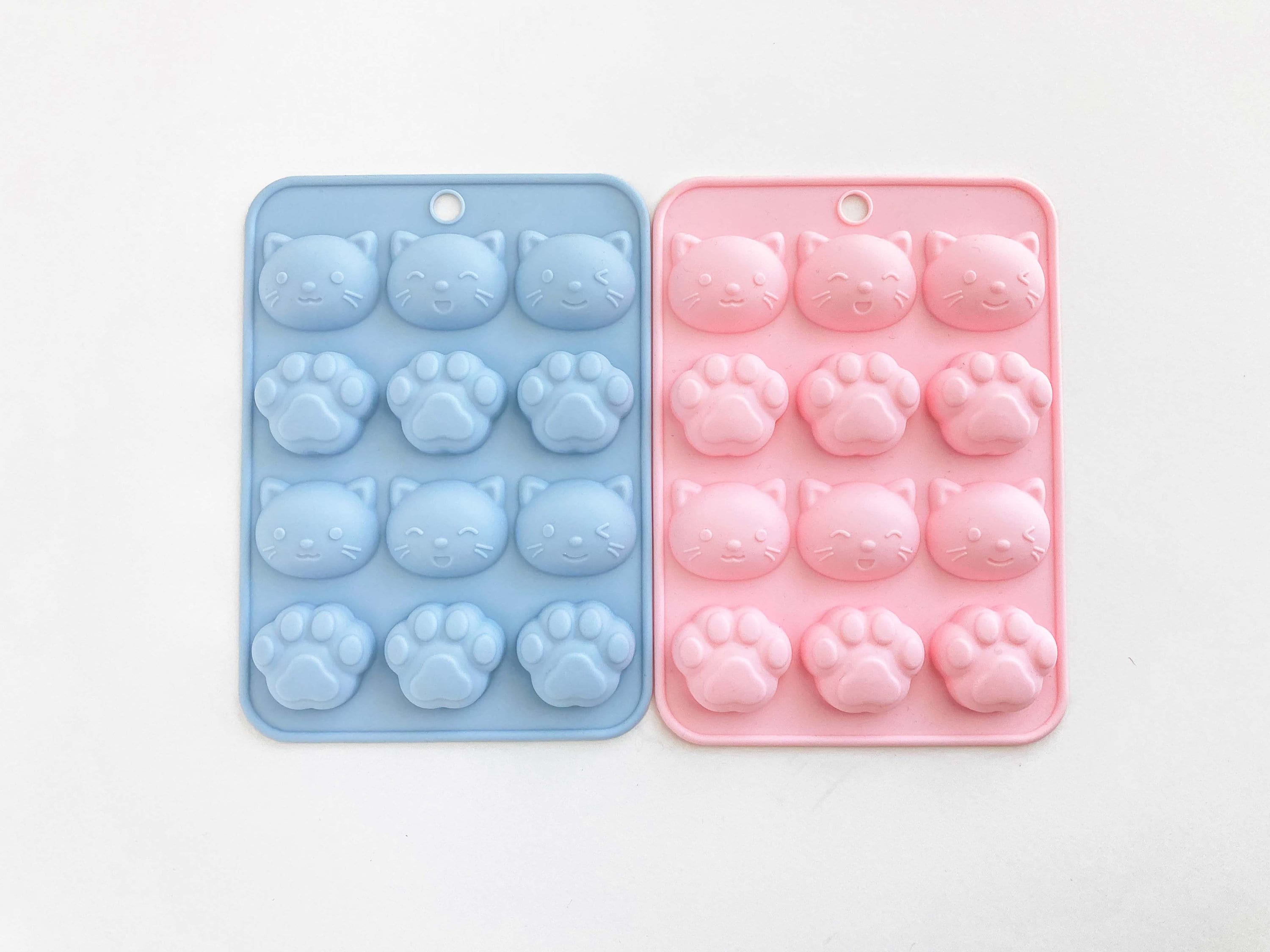 Silicone Cat Shaped Mold / Ice Cube Tray 10 Spaces Clay Mold Art Resin Mold  