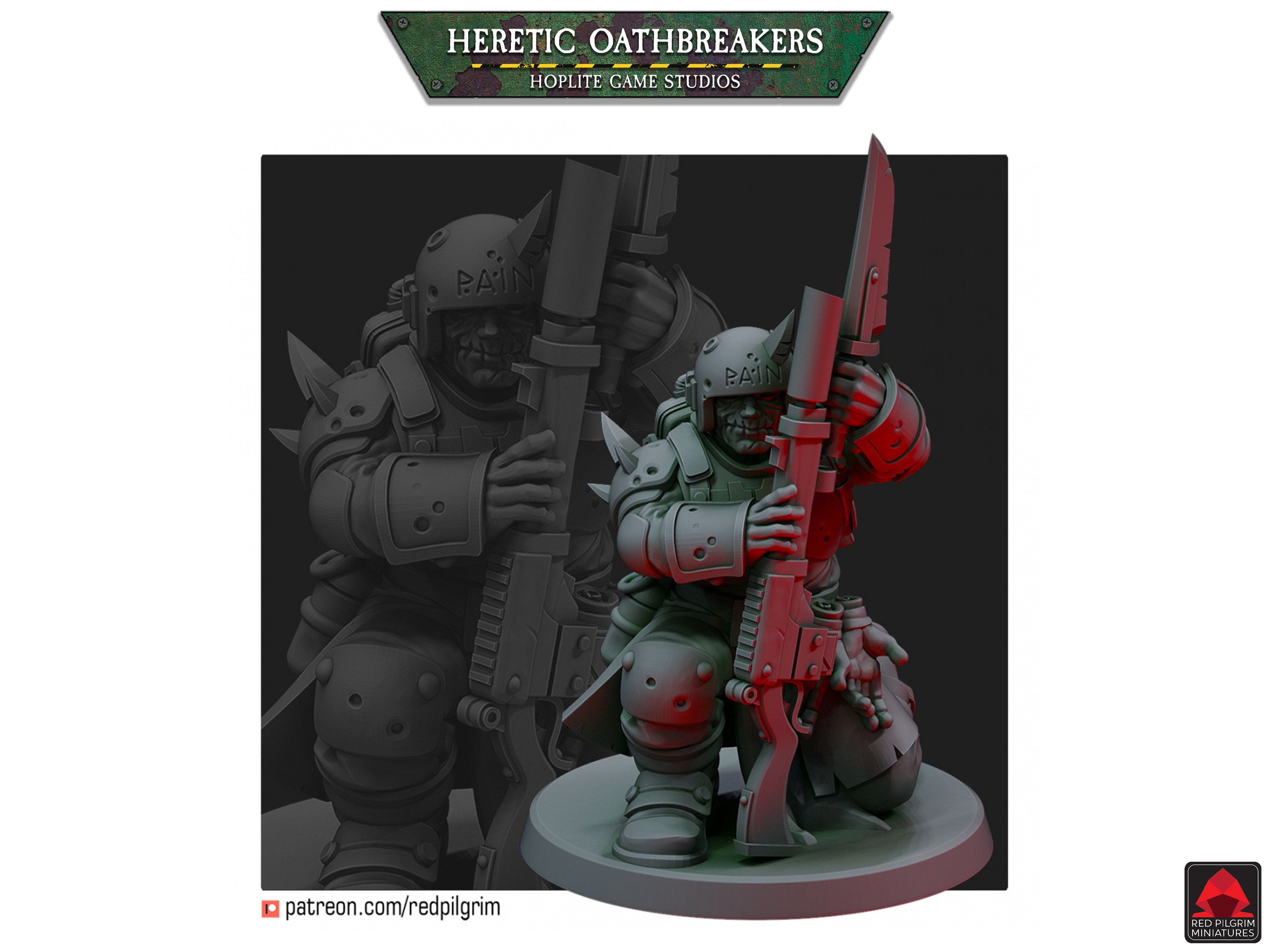 Heretic Traitor Oathbreakers Red Pilgrim Miniatures 28mm - Etsy