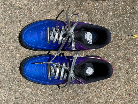 Nike air force 1 iridescent clearance purple