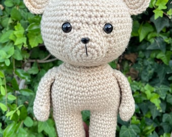 Crochet Teddy Bear Pattern – Easy Amigurumi Doll (PDF Download)