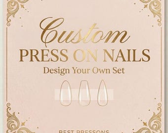 Custom Press On Nails, Personalized Nail Design, Message Before Ordering, Handmade Press On Nails, Reusable Press On Nails, Luxury Nails