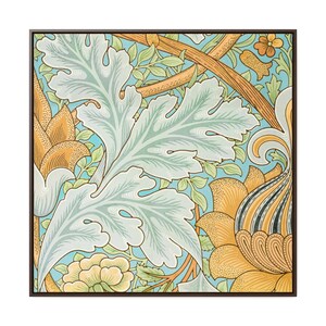 Framed Canvas Antique Textiles Wall Art Print Vintage Gallery art with hanging kit William Morris's St. James 1881 image 8