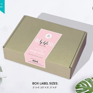 Printable Box Label Template, Custom Packaging Labels, Order Packaging ...