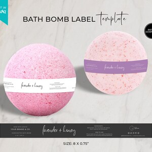 Editable Bath Bomb Label Template Printable Bath Bomb Label - Etsy