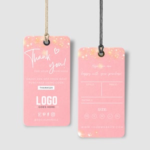 Small Business Price Tag Template | Editable Clothing Hang Tag Printable | Clothing Hang Tag | Custom Hang Tags | Clothing Labels T19