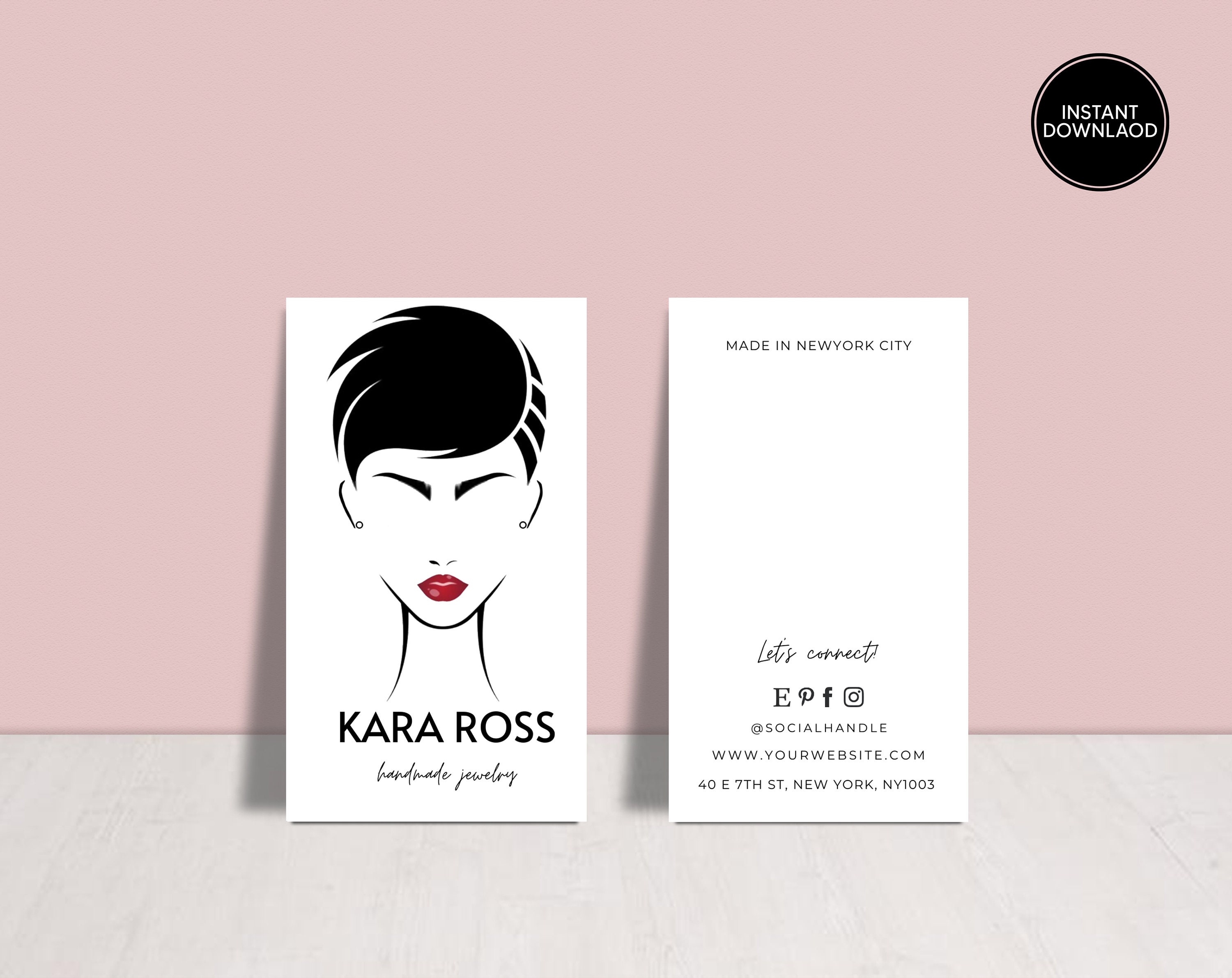 printable-earring-card-template-editable-earring-display-etsy-india