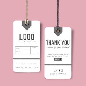 Small Business Price Tag Template | Editable Clothing Hang Tag Printable | Clothing Hang Tag | Custom Hang Tags | Clothing Labels T13