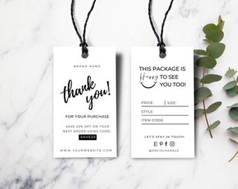 Editable Clothing Hang Tag Template | Clothing Tags | Hang Tag | Custom Tags | Custom Hang Tags | Clothing Labels | Custom Clothing Tags T10