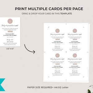 Editable Business Thank You Card Template, Printable Thanks for Your ...