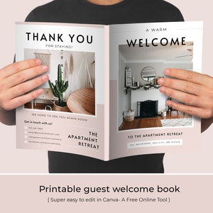 Airbnb Welcome Book Template Cabin, VRBO Welcome Book Template for Canva, Vacation Rental Welcome Book Template, Airbnb Welcome Mountain