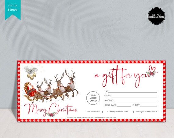 Christmas Gift Certificate Templates