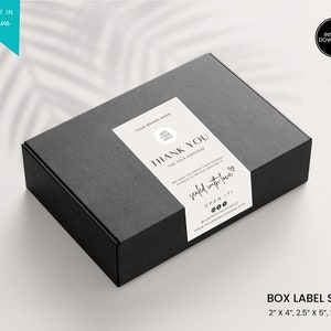 Editable Box Label Template, Custom Packaging Labels, Order Packaging  Seal Sticker, Printable Parcel Sticker, Shipping Label, Box seal