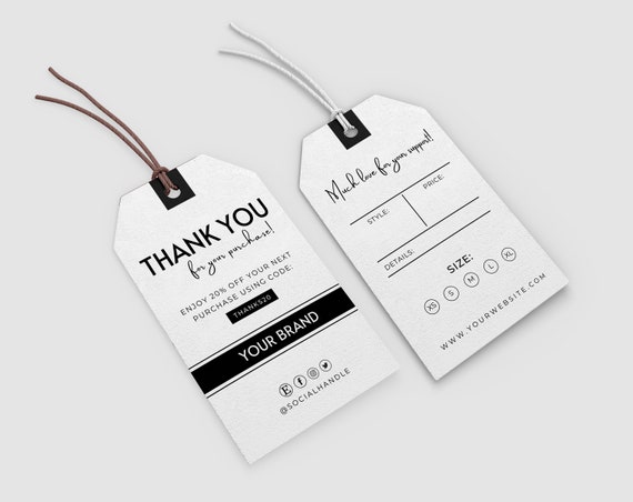  Custom Clothing Label Tags, Custom Hang Tags, Personalized  Your Logo and Text Price Tags, Jewelry Hang Tags Labels, Printable Hang Tags  with Your Design (2 x 3.5 inch) : Office Products