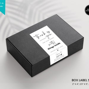 Printable Box Label Template, Custom Packaging Labels, Order Packaging  Seal Sticker, Printable Parcel Sticker, Shipping Label, Box seal